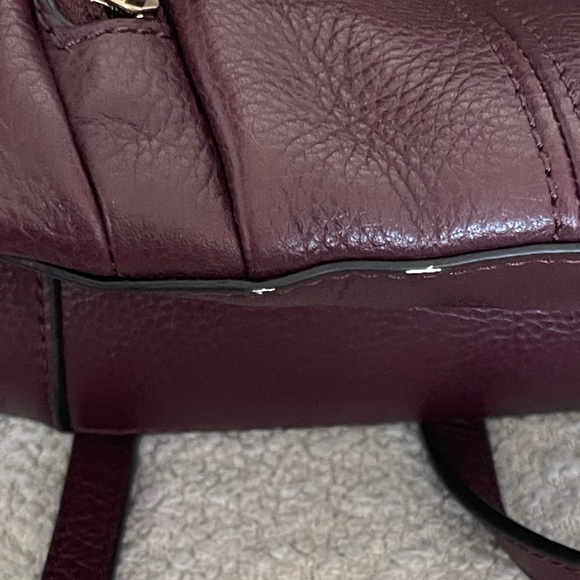 See By Chloe beautiful burgundy wine color Backpack with Gold Hardware - Picture 7 of 11